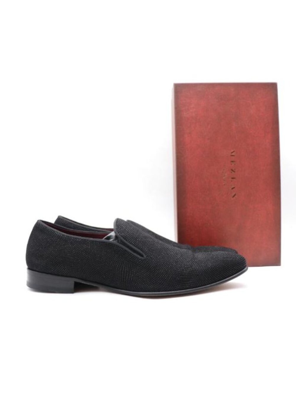 Mezlan Crespi Black Venetian Loafer Men's Size 11.5 Dress Shoes M Slip On Loafer